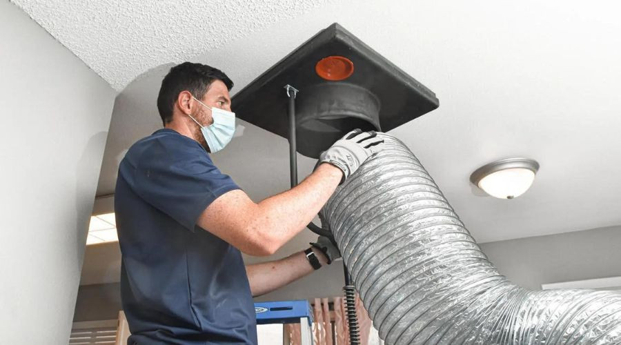 UV light for duct sanitizing